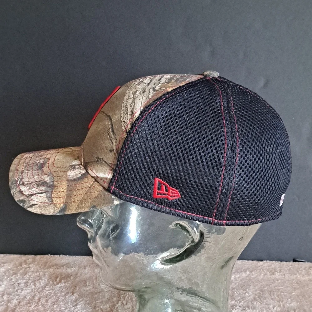 Boston Red Socks Hat Cap New Era MLB Medium 39thirty Realtree Camo Jersey Mens - Picture 2 of 6